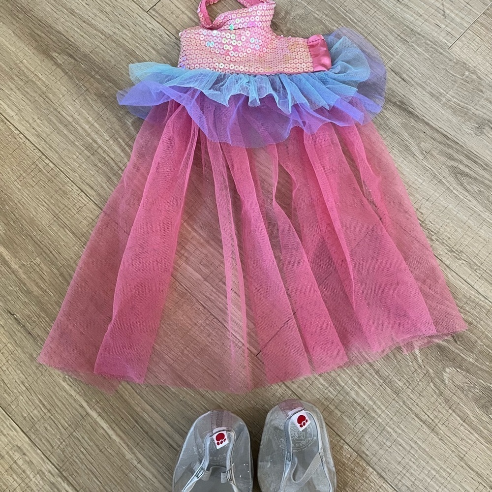 Build A Bear Sequin dress and shoes